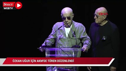 Özkan Uğur için AKM'de tören düzenlendi