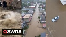 New York state hit with flash floods after US northeast hammered by torrential rain