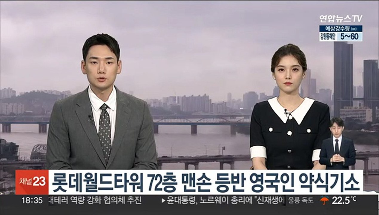 롯데타워 72층 맨손 등반 영국인 벌금 500만 원 약식기소
