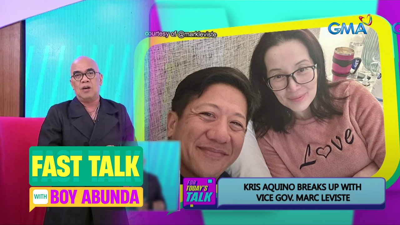 Fast Talk with Boy Abunda Kris Aquino at Marc Leviste, hiwalay na
