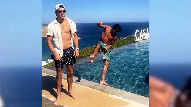 Los hermanos Casas disfrutan de unas vacaciones en familia en la isla de Mykonos