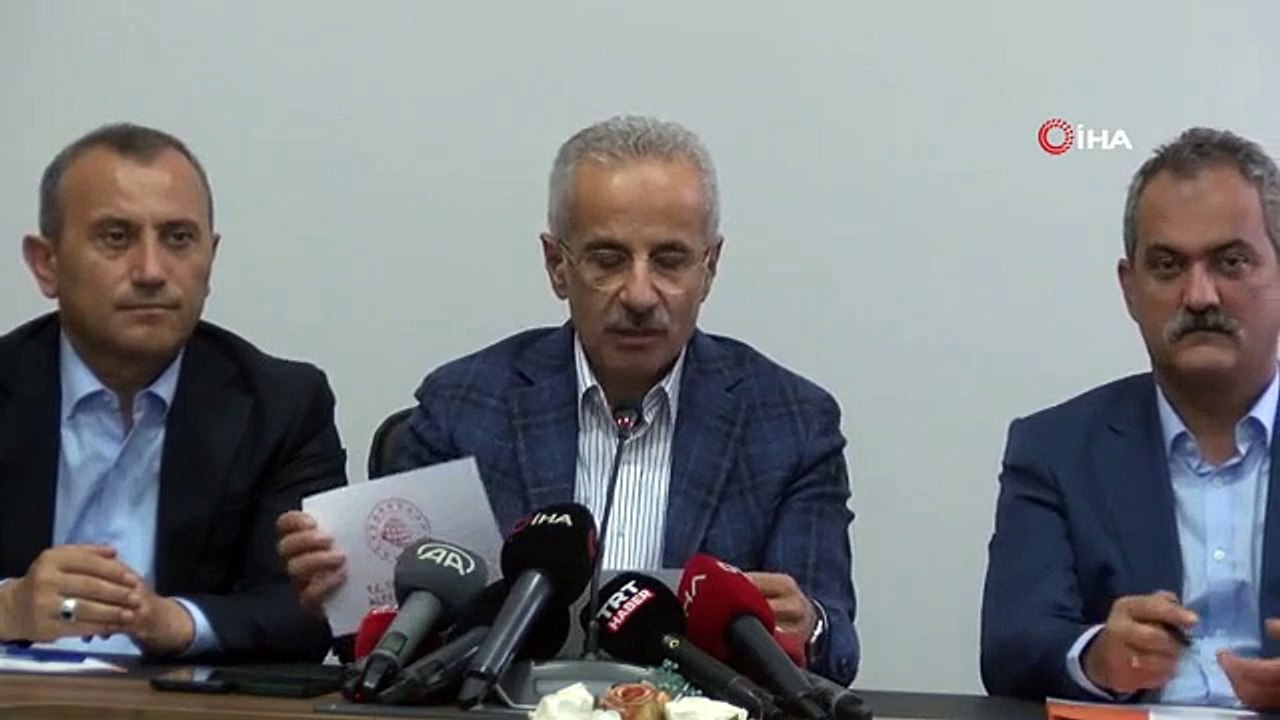 Minister Uraloğlu: „Wir werden alles Notwendige tun, um die entstandenen Schäden zu beseitigen.“