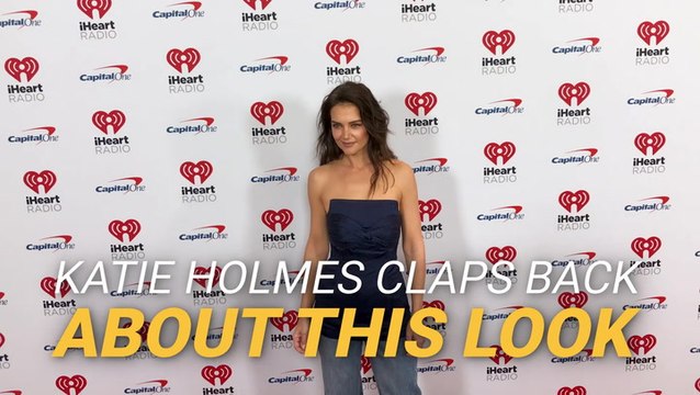 Katie Holmes Weighs In After Breaking The Internet By Wearing What Looked To Be A Mini Dress Over Jeans