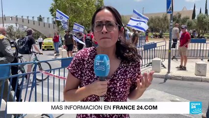 Download Video: Informe desde Jerusalén: israelíes bloquean caminos en día de protesta contra ley de 'razonabilidad'