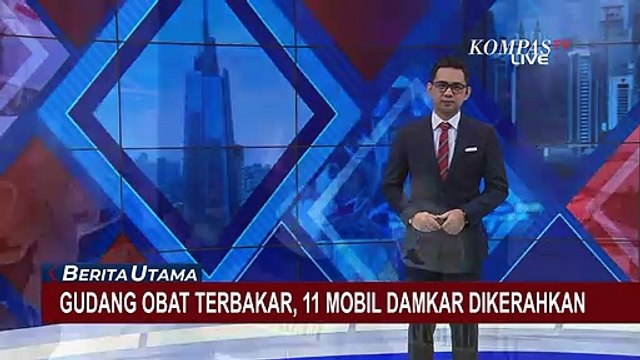 Kebakaran Melanda Gudang Obat di Cawang, 11 Unit Mobil Damkar Diterjunkan!