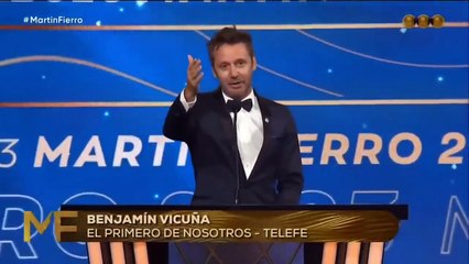 Benjamín Vicuña: "(Argentina) Me recibió, me dio un lugar, me dio unos hijos maravillosos, me dio un amor..."