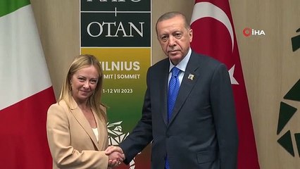 Cumhurbaşkanı Erdoğan, İtalya Başbakanı Meloni ile görüştü