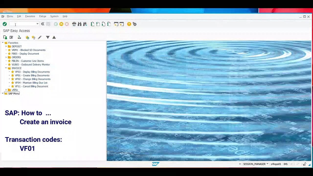 SD Create an invoice