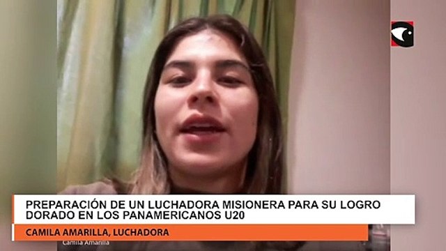 Preparación de un luchadora misionera para su logro dorado en los Panamericanos U20