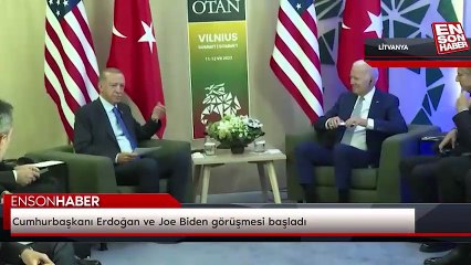 Cumhurbaşkanı Erdoğan ve Joe Biden görüşmesi başladı