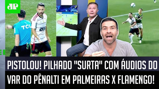 DEU NO MEIO! VERGONHA! A CBF... ÁUDIO do VAR do PÊNALTI em Palmeiras x Flamengo faz Pilhado SURTAR