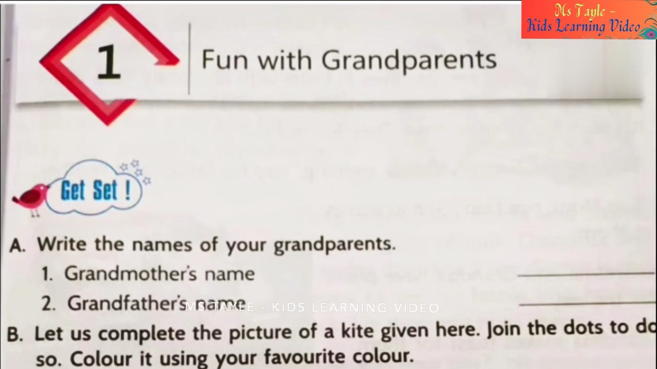 FUN WITH GRANDPARENTS, Class 1 (Lesson 1), Roots And Wings Class 1, Srijan Publication, Army Public School, #class1english #aps #class1 #ghps #srijan by Ms Tayle, Kids Learning Video, Ms Tayle - Kids Learning Video