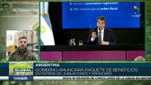 Gobierno argentino anunciará beneficios en materia de jubilaciones y pensiones