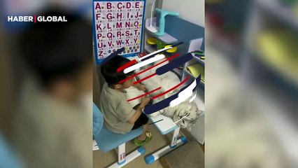 Ders çalıştırmayan kedi viral oldu!