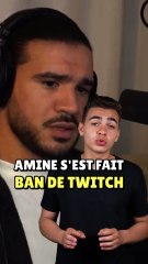 Amine s'est fait ban de Twitch  #shortsvideo #actualité #aminematue #live