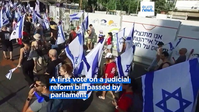 Israelis block highways in nationwide protests of government's plan to overhaul judiciary