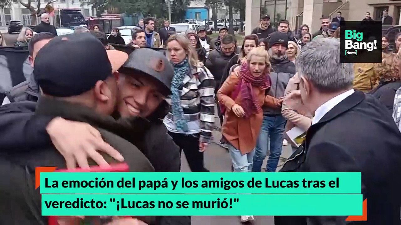 La emoción del papá y los amigos de Lucas tras el veredicto