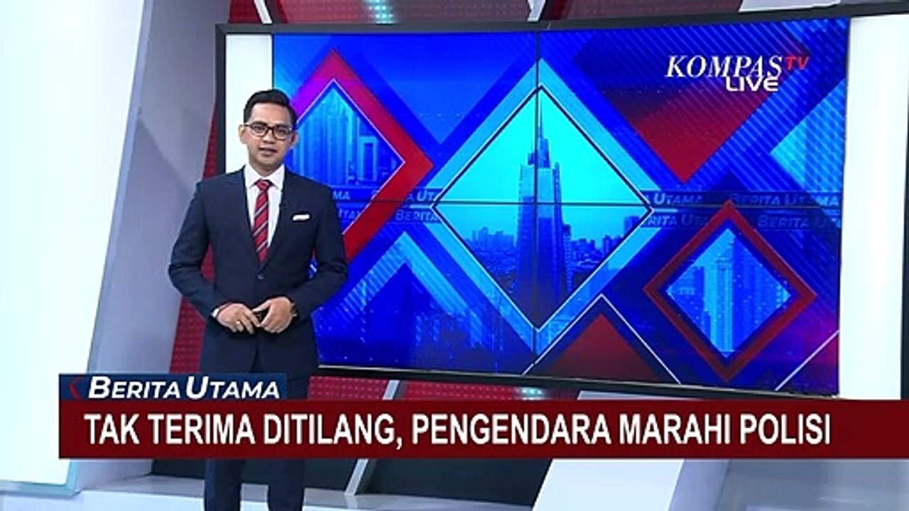 Tak Terima Ditilang, Seorang Pengendara Motor di Palembang Marahi Polisi