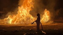 Loyalist bonfires burn ahead of the Twelfth commemorations