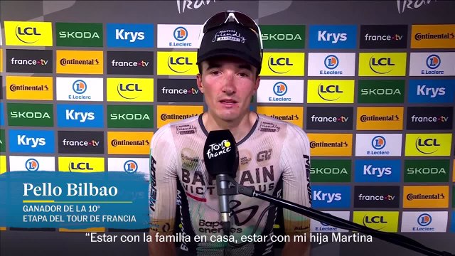 Pello Bilbao: Primera victoria en el Tour después de 13 años, es un momento especial para mí