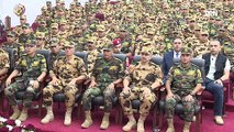 الفريق أول محمد زكى القائد العام للقوات المسلحة يلتقى عددًا من مقاتلى القوات الخاصة