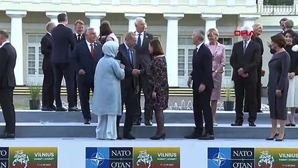 Cumhurbaşkanı Erdoğan, Litvanya'da resmi akşam yemeğine katıldı