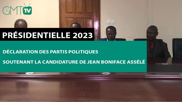 [#Reportage] Présidentielle 2023 : Déclaration des partis politiques soutenant la candidature de Jean Boniface Assélé