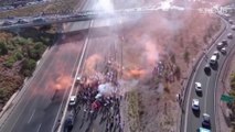 Los manifestantes bloquean las carreteras por la reforma judicial en Israel