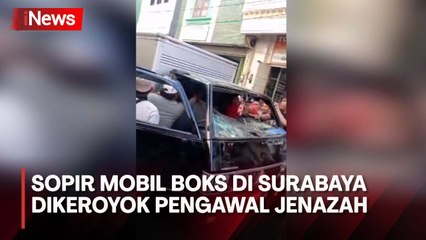 Diduga Halangi Mobil Jenazah, Sopir Mobil Boks Dikeroyok Warga di Surabaya