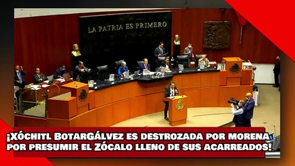 Download Video: ¡VEAN! ¡Xóchitl BotarGálvez es destrozada por morena por presumir el Zócalo lleno de sus acarreados!