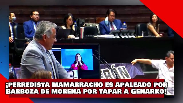 ¡VEAN! ¡perredista mamarracho es apaleado por el diputado Barboza de morena por tapar a Genarko!