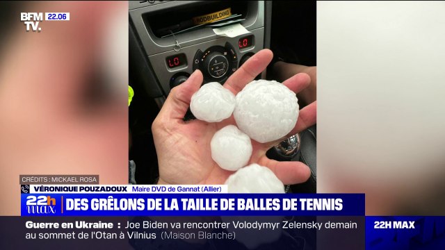 Des grêles de la taille d'une balle de tennis : la maire de Gannat (Allier) témoigne des dégâts occasionnés par les orages dans sa commune