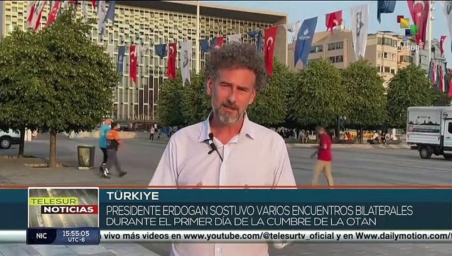 Pdte. Erdogan sostiene varios encuentros bilaterales en el primer día de la Cumbre de la OTAN