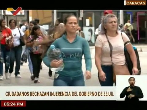 Ciudadanos rechazan intervención de los EE.UU. en Venezuela