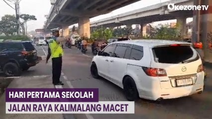 Hari Pertama Masuk Sekolah, Jalan Raya Kalimalang Macet
