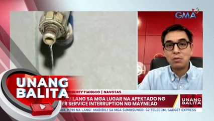 Navotas, kabilang sa mga lugar na apektado ng daily water service interruption ng Maynilad | UB