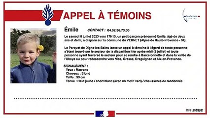 Appel à témoins pour retrouver Émile -  Émile 2 ans disparu samedi 8 juillet à Vernet