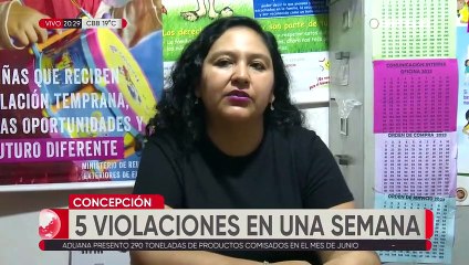 Denuncian cinco casos de violación en la última semana en Concepción