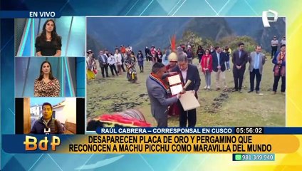 Cusco: impulsor de 'Vota por Machu Picchu' acusa a exalcalde por desaparición de pergamino
