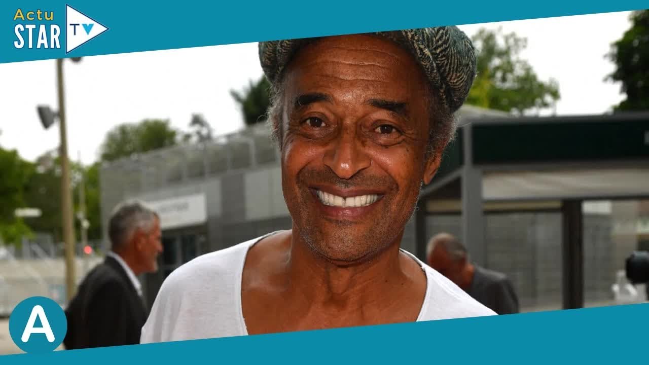 Mariage de Yannick Noah et Heather : fourrure et petite robe décolletée pour elle, look orange pour