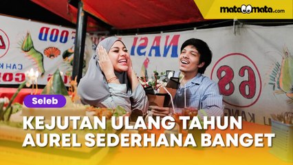 Kejutan Ulang Tahun Aurel Hermansyah Sederhana Banget di Warung Kaki Lima, Dapat Buket Unik Khas Emak-emak