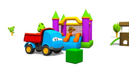 Leo il Camion Curioso e la Torre di Costruzioni