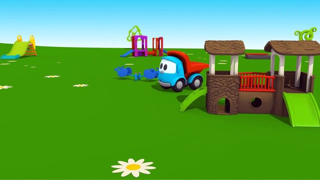 Leo il Camion Curioso - Leo Junior dipinge il camion dei pompieri