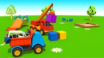 Leo il Camion Curioso e la macchina della polizia - Cartoni animati per bambini