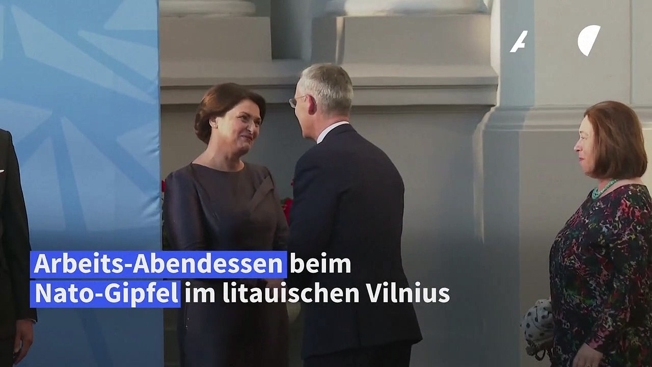 Arbeits-Abendessen beim Nato-Gipfel in Vilnius