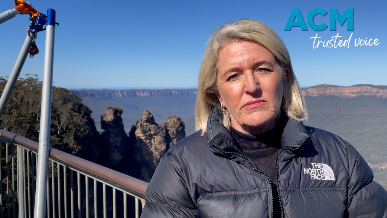 NSW Police Minister comments on grandmother Taser case during visit to Katoomba in the Blue Mountains