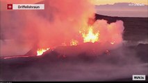 شاهد: استمرار ثوران بركان فاغرادالسفيال في آيسلندا