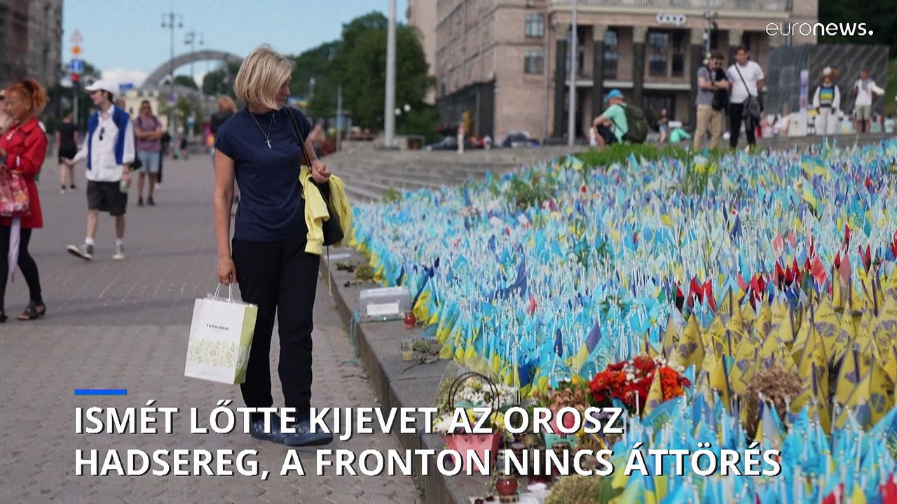 Második napja támadják az orosz drónok Kijevet, a fronton nincs áttörés