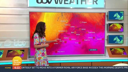 Laura Tobin Weather forecast for the UK (12/07/2023)