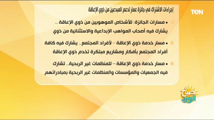 إجراءات الاشتراك في جائزة عمار لدعم المبدعين من ذوي الهمم